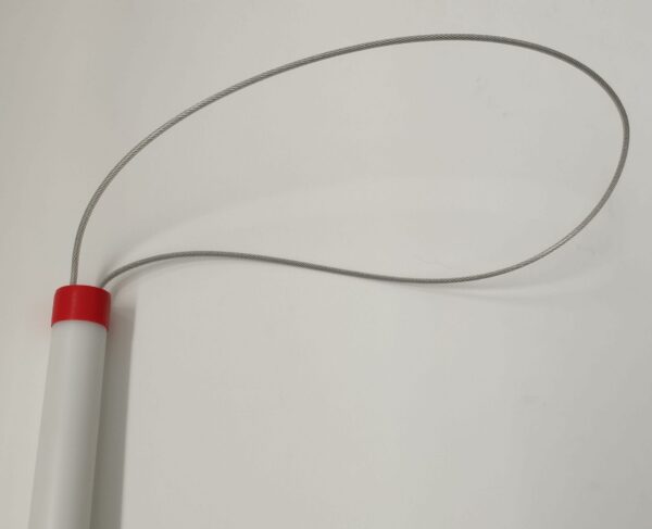 Recambio de lazo de cable de acero para pértiga de control canino