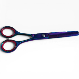 Tijeras de esculpir color plasma azul de 18 cm para perros
